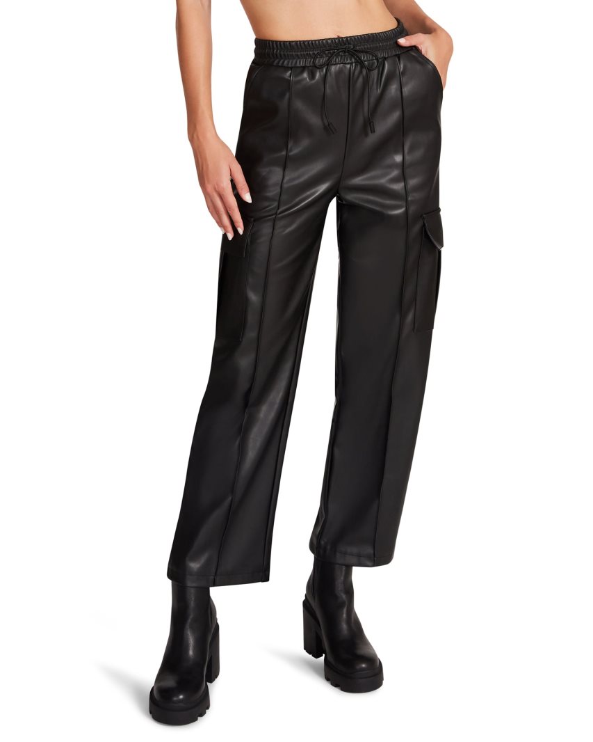 Pantalones Steve Madden Kourt Mujer Negras | ES BH2901